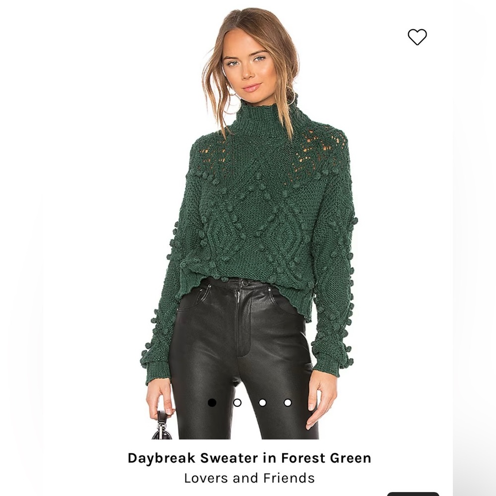 Lovers and Friends Daybreak Sweater in Forest Green